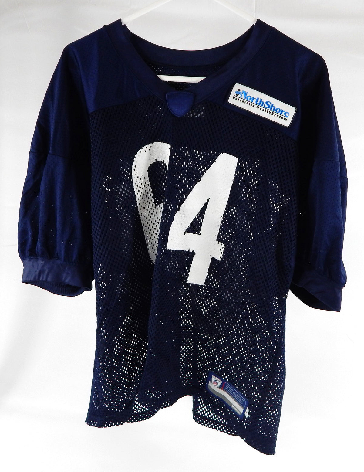 2009 Chicago Bears Tyler Reed #64 Game Used Blue Practice Jersey 50 0015