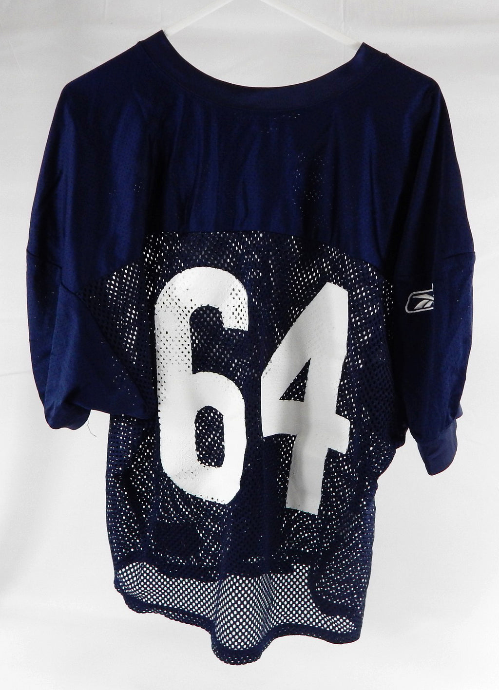 2009 Chicago Bears Tyler Reed #64 Game Used Blue Practice Jersey 50 0015 Pic2