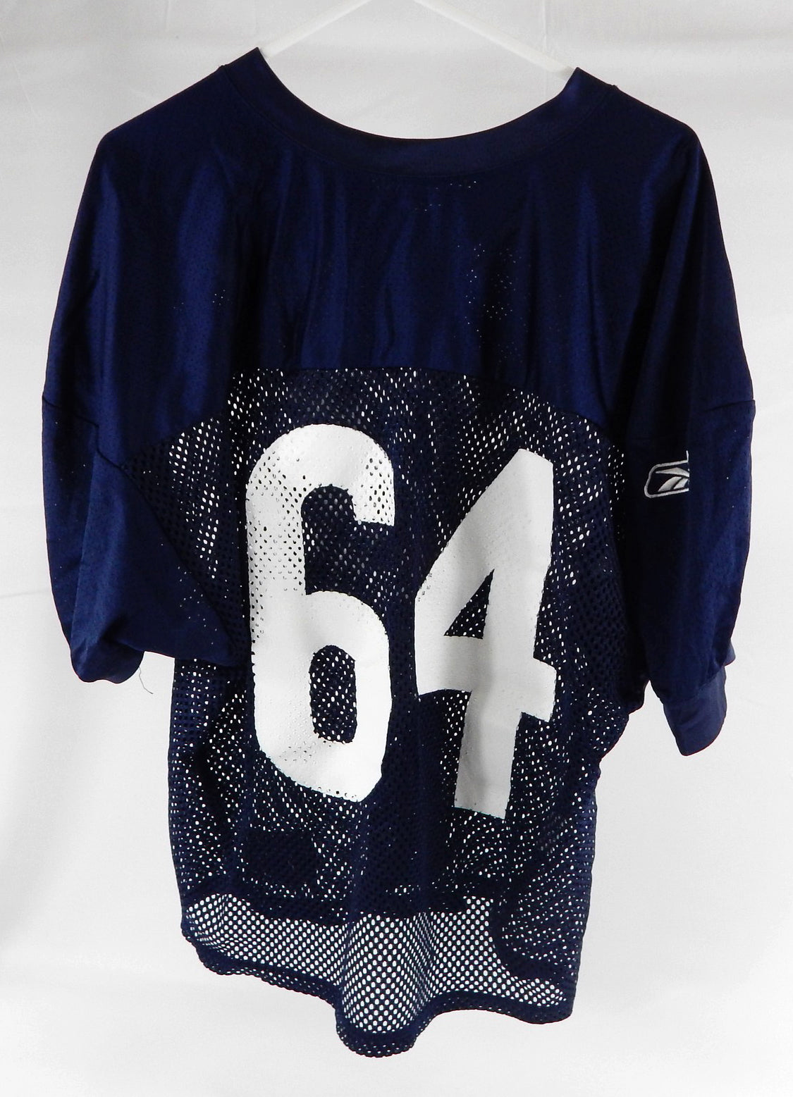 2009 Chicago Bears Tyler Reed #64 Game Used Blue Practice Jersey 50 0015 Pic2
