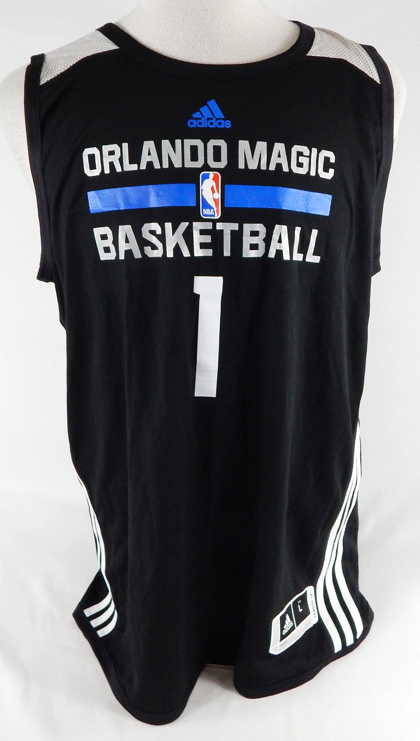 2017-18 Orlando Magic Harvey #1 Game Used Black Practice Jersey L 711