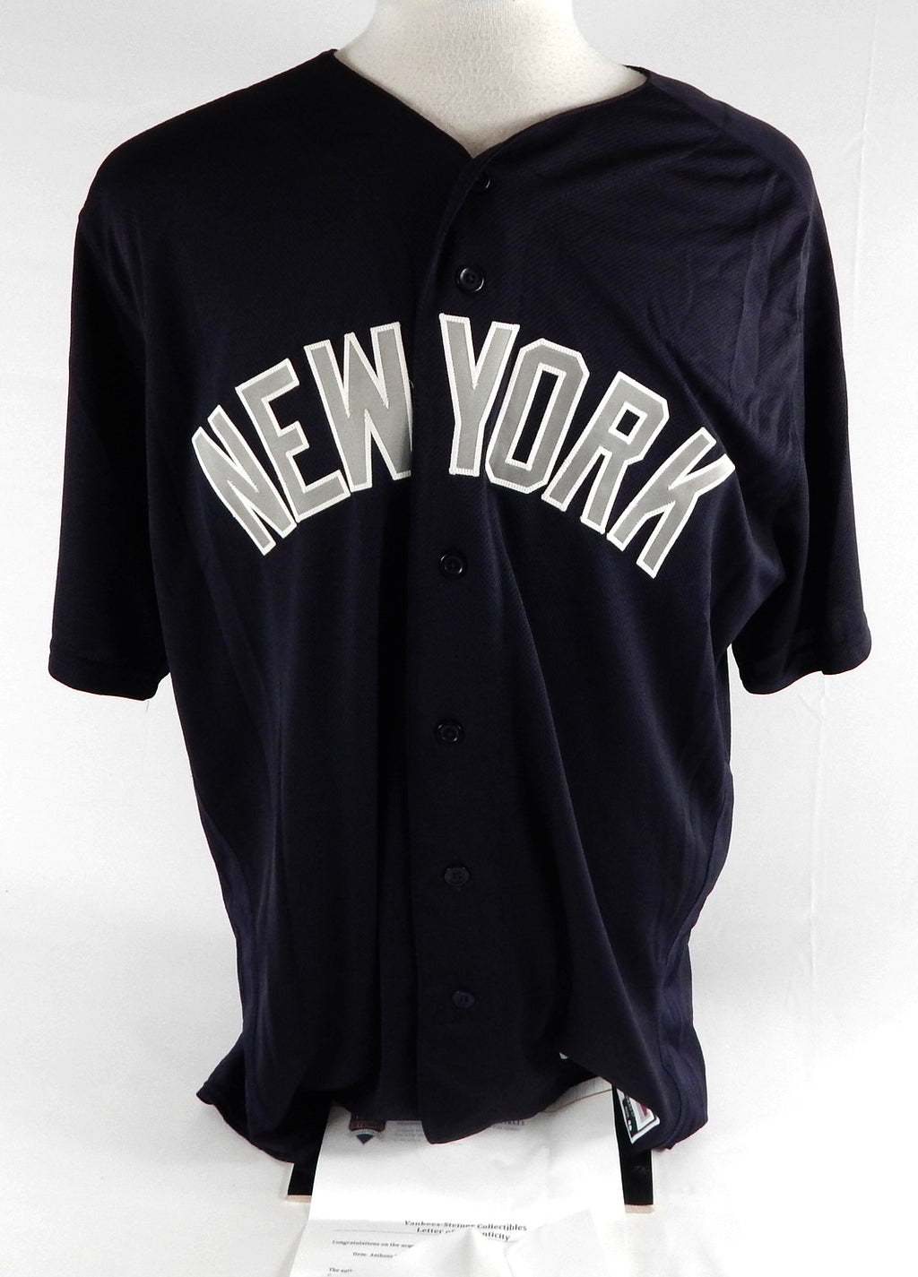 2016 New York Yankees Antony Swarzak #41 Game Used Navy Jersey BP 48 602