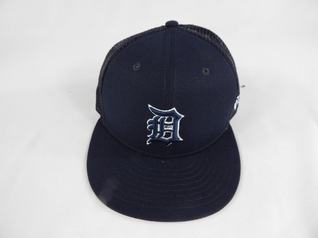 2022 Detroit Tigers Drew Hutchinson #40 Game Issued Pos Used Navy Hat ST BP 7 9
