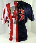 2018 Clearwater Threshers #43 Game Used Navy Jersey Independence July 2nd 3rd 5