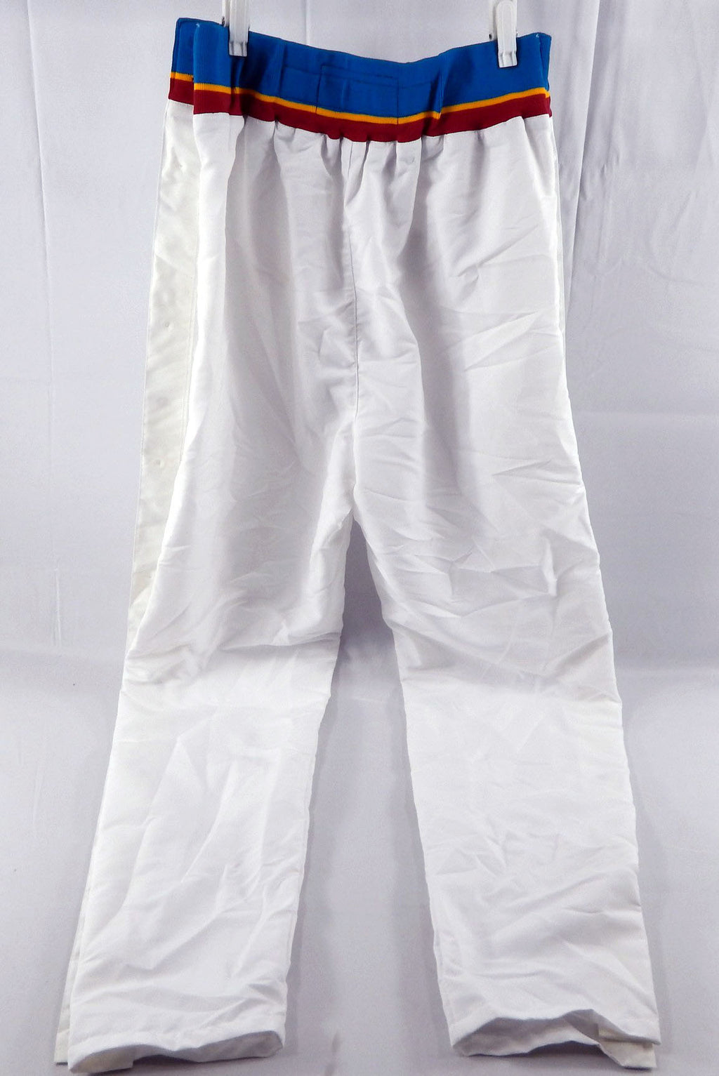 1997-98 Detroit Pistons Game Issued White Warm Up Pants L 519 Pic2
