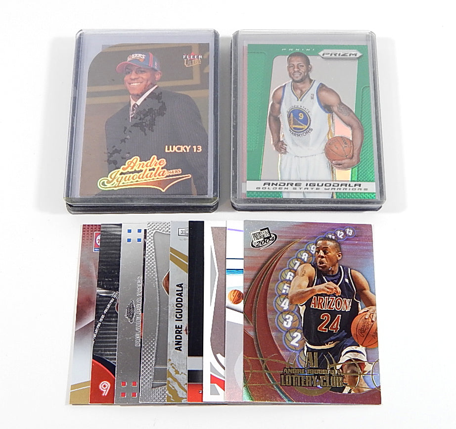 Lot of (22) 2003-04 to 2013-14 Andre Iguodala Cards Nm/Mt RC Prizm Topps Panini