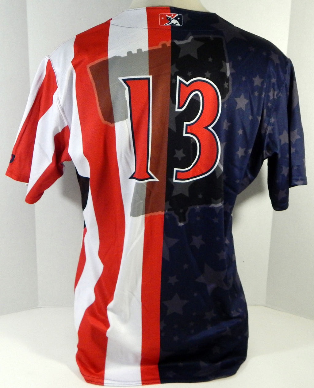 2018 Clearwater Threshers Raul Rivas #13 Game Used Navy Jersey Independence 3 7