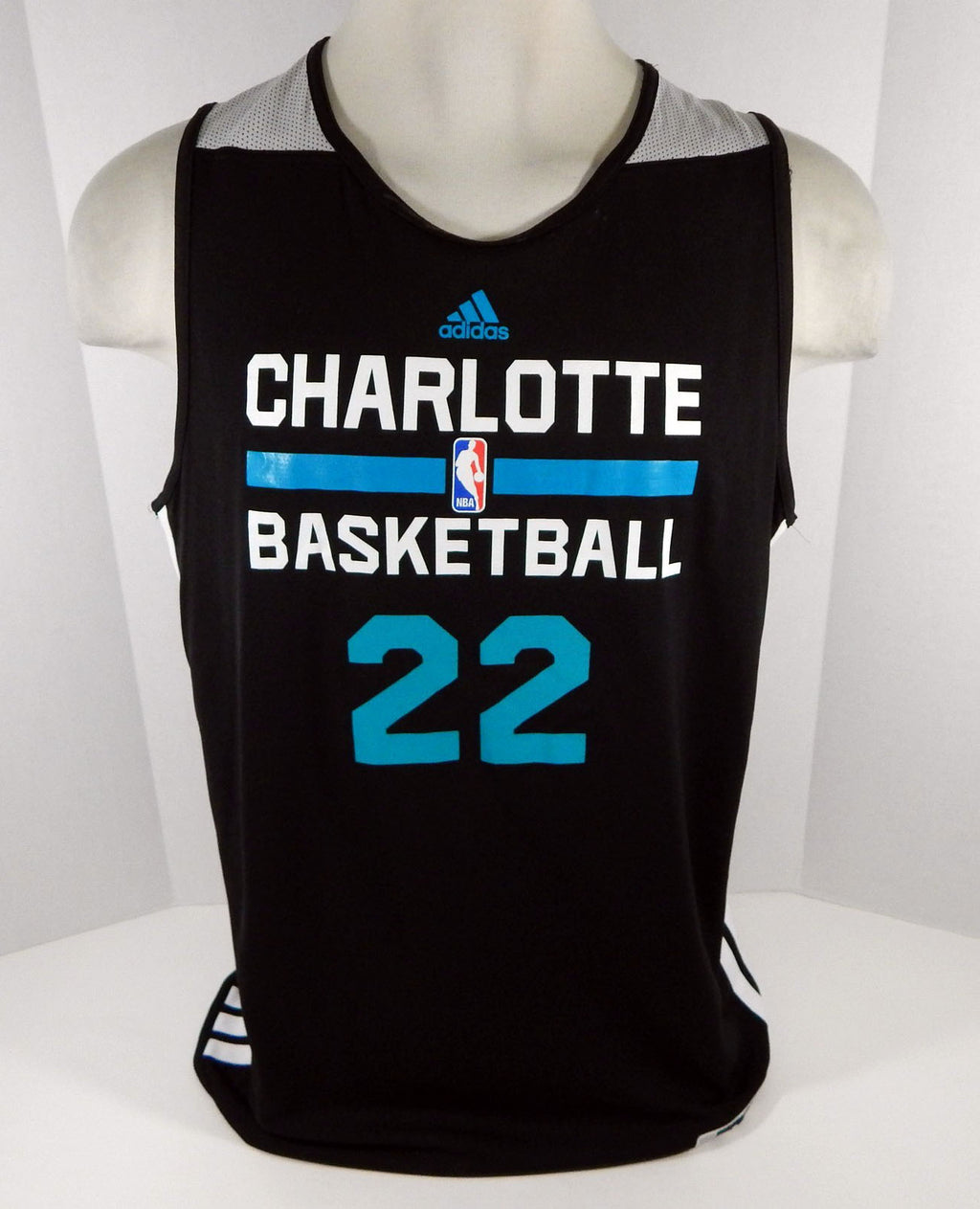 2014-15 Charlotte Hornets Josh Davis #22 Game Used Black Jersey Summer L 92