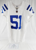 2022 Indianapolis Colts Kwity Paye #51 Game Issued White Jersey 46 924