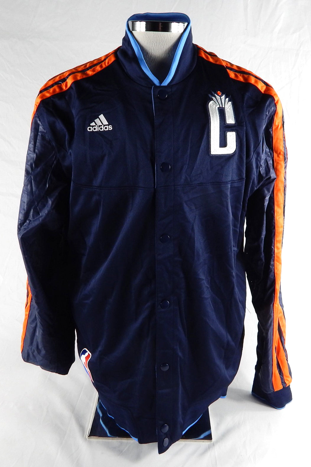 2012-13 Charlotte Bobcats Jannero Pargo #5 Game Used Blue Warm Up Jacket L 913