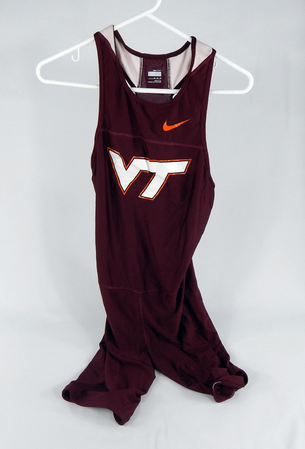 2009 Virginia Tech Hokies Game Issued Maroon Jersey Cross Country Track M D98