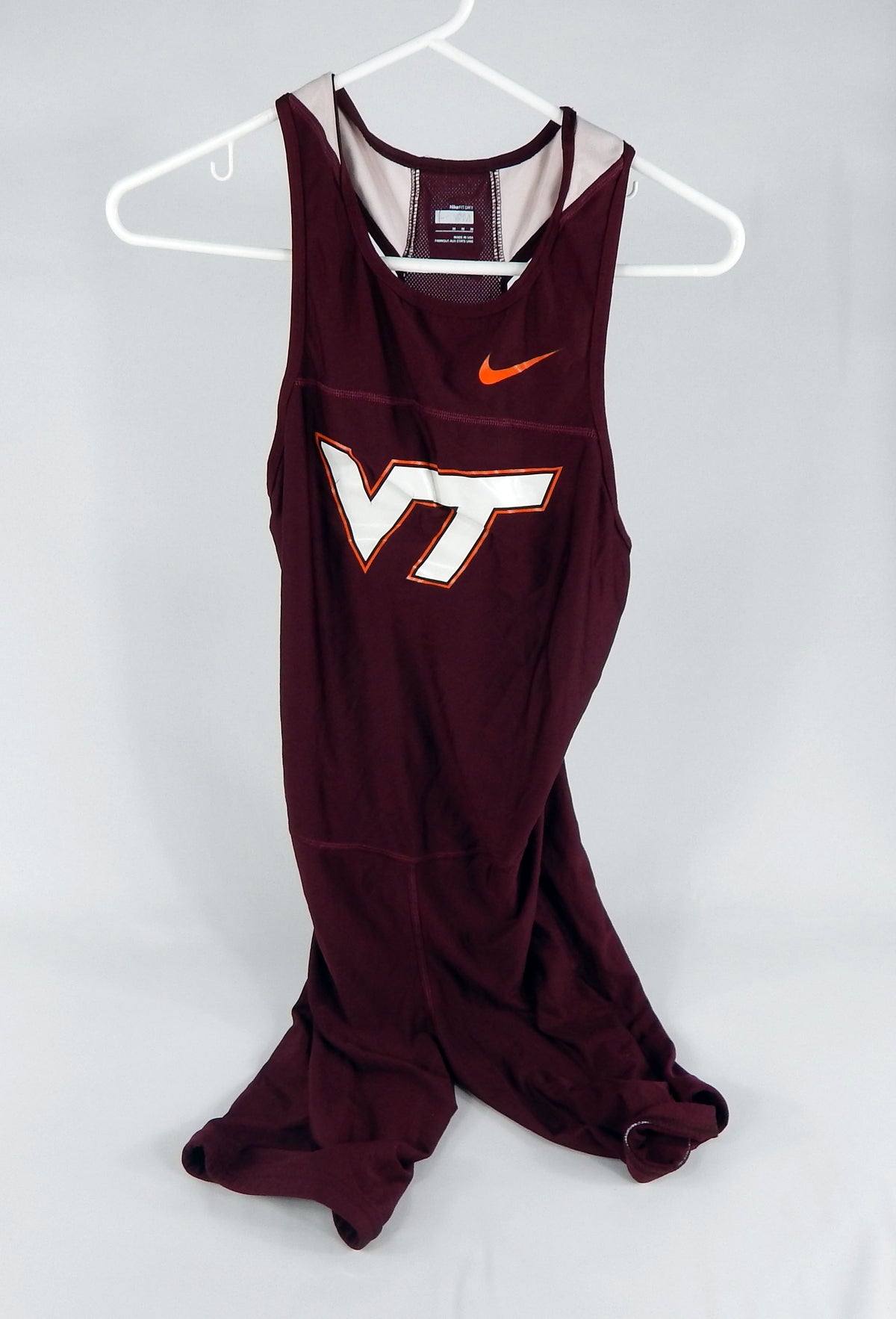 2009 Virginia Tech Hokies Game Issued Maroon Jersey Cross Country Track M D98