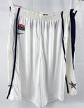 2006-07 Team USA Basketball Game Issued White Shorts L 46 524