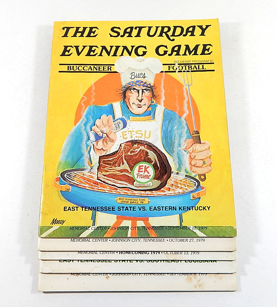 Lot of (5) Different 1979 East Tennessee State College Football Programs