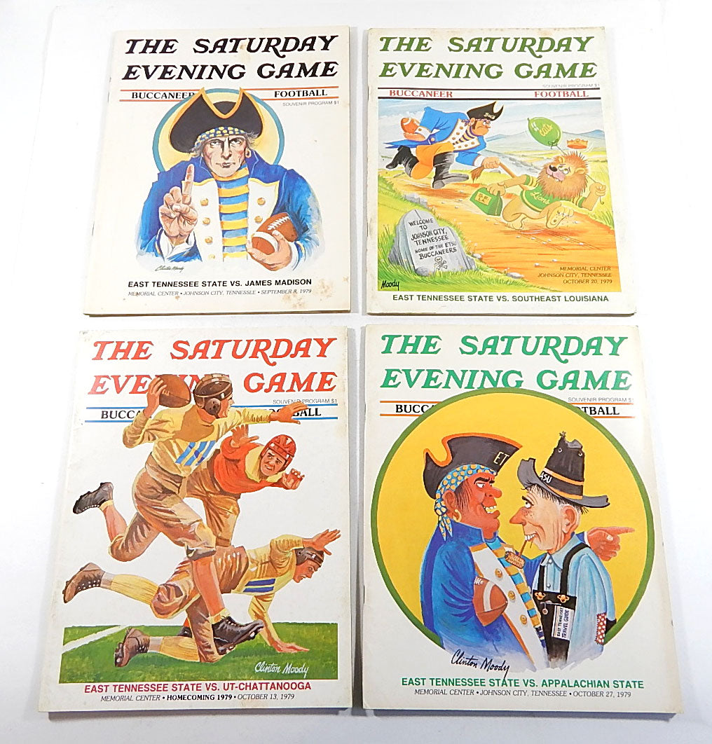 Lot of (5) Different 1979 East Tennessee State College Football Programs Pic2