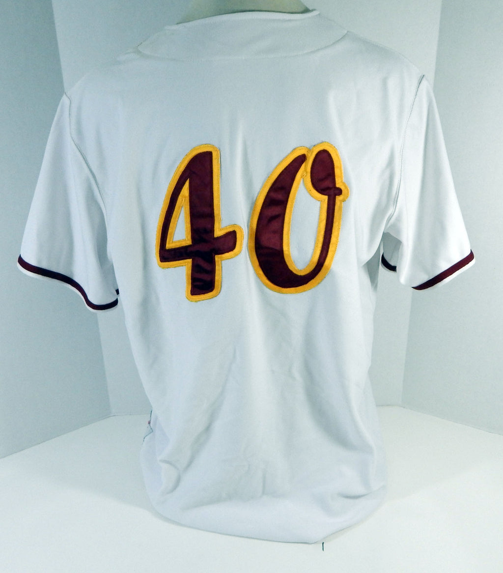 Armadillos #40 Game Used White Jersey 50 DP11524 Pic2