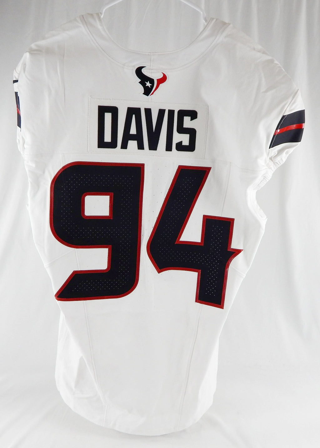 2024 Houston Texans Khalil Davis #94 Game Issued White Jersey 46 927 Pic2