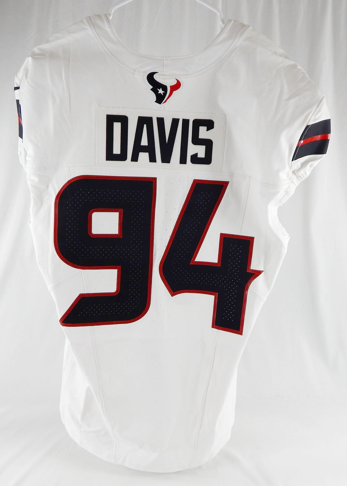 2024 Houston Texans Khalil Davis #94 Game Issued White Jersey 46 927 Pic2