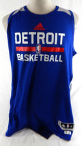 2015-16 Detroit Pistons Game Issued Blue Practice Jersey XL 755