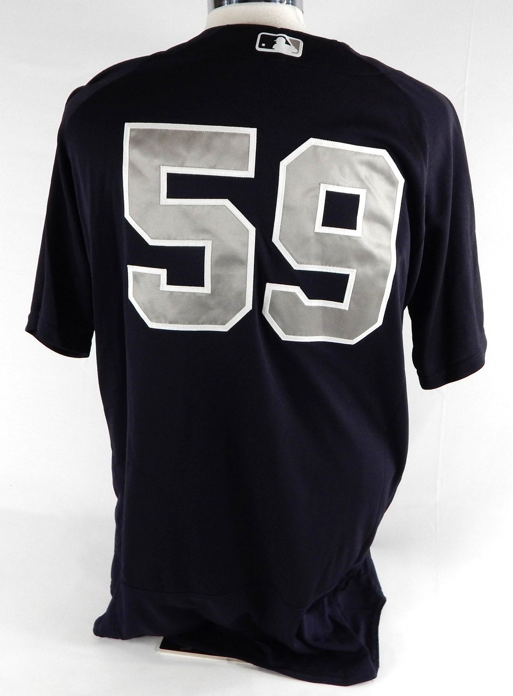 2016 New York Yankees Rob Thomson #59 Game Used Navy Jersey Batting Practice 7