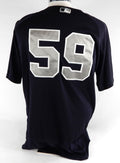 2016 New York Yankees Rob Thomson #59 Game Used Navy Jersey Batting Practice 7