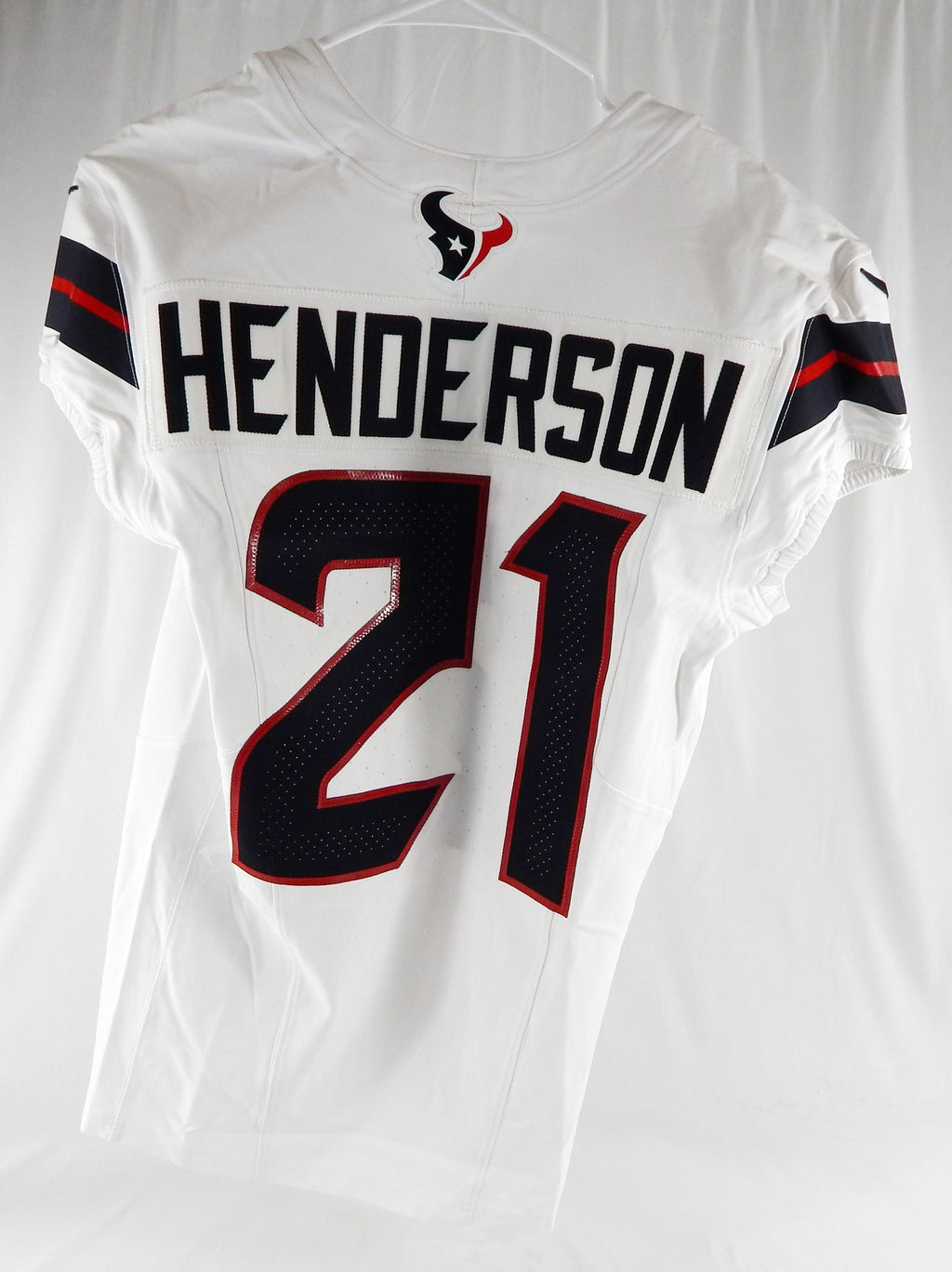 2024 Houston Texans CJ Henderson #21 Game Issued White Jersey 40 928 Pic2