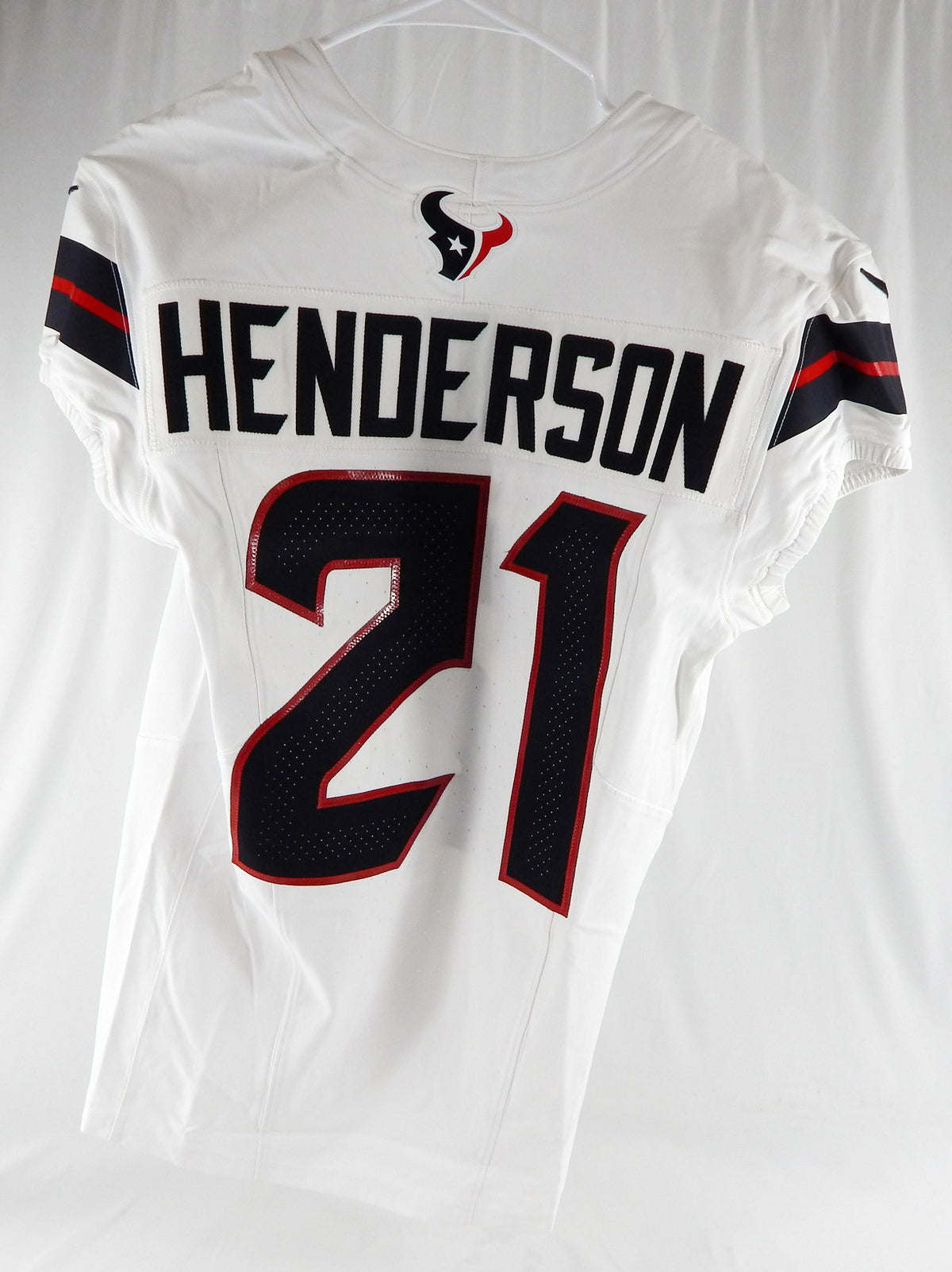 2024 Houston Texans CJ Henderson #21 Game Issued White Jersey 40 928 Pic2
