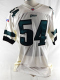 1990s Philadelphia Eagles #54 Game Issued White Jersey 48 756