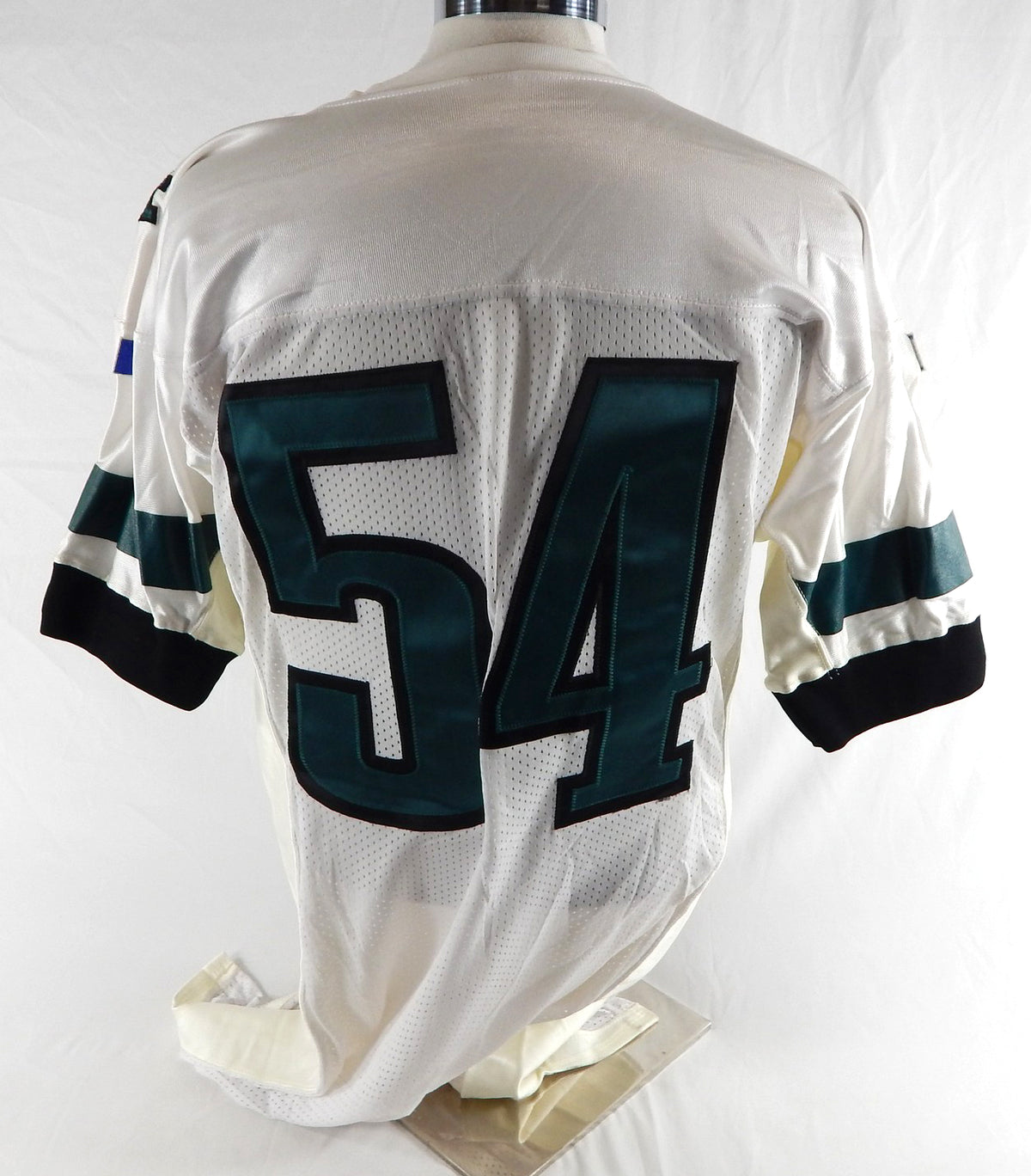 1990s Philadelphia Eagles #54 Game Issued White Jersey 48 756 Pic2