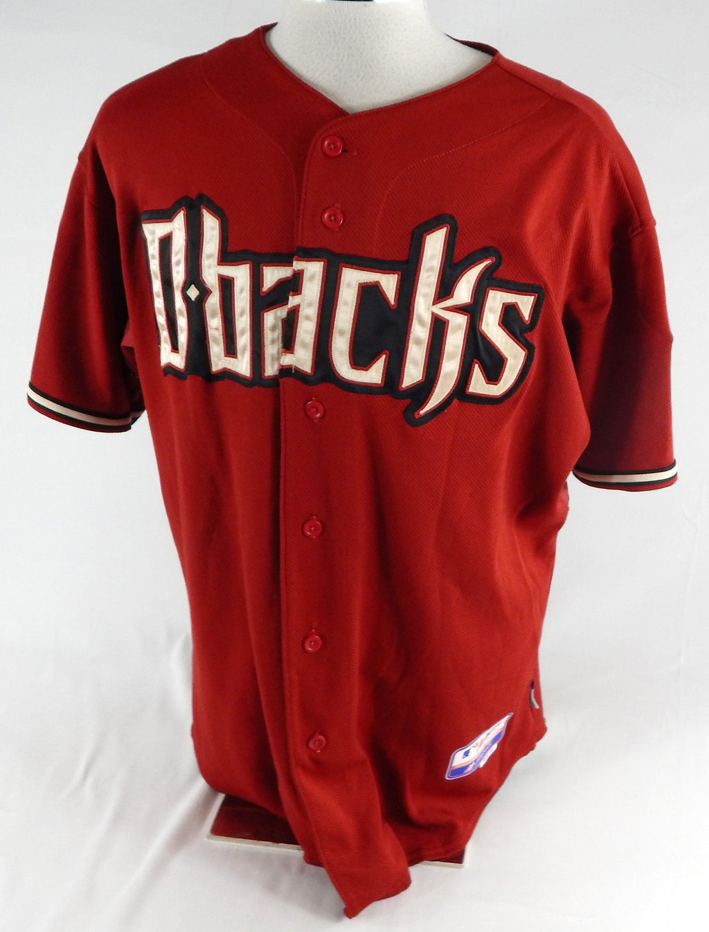 2008 Arizona Diamondbacks Glenn Sherlock #53 Game Used Red Jersey 10 Patch 48 8