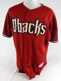 2008 Arizona Diamondbacks Glenn Sherlock #53 Game Used Red Jersey 10 Patch 48 8