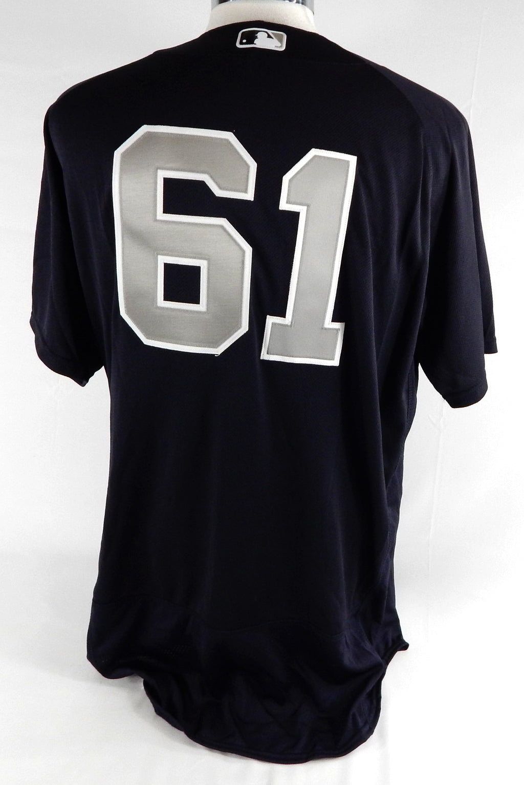 2016 New York Yankees Ben Heller #61 Game Used Navy Jersey BP 46 608 Pic2