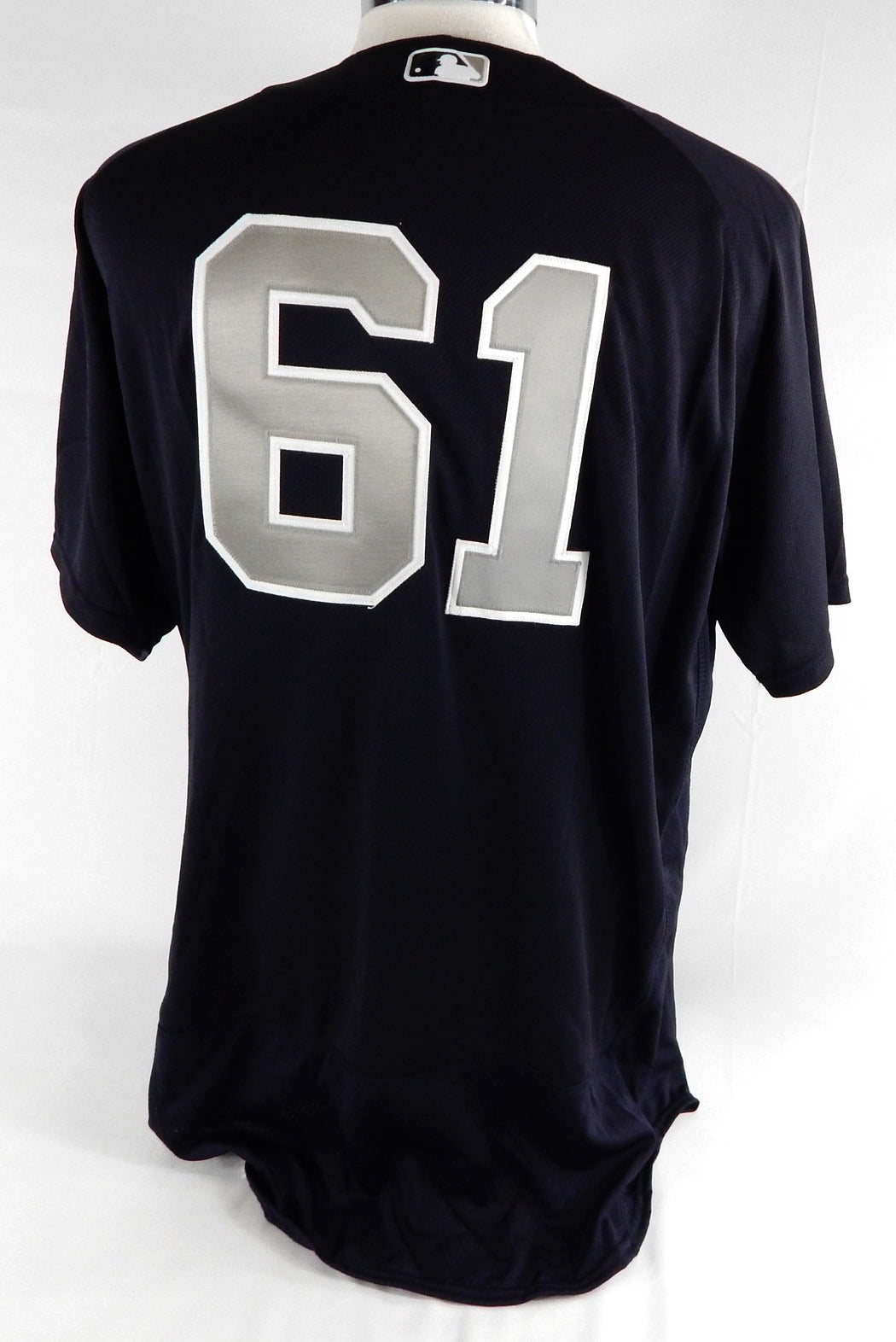 2016 New York Yankees Ben Heller #61 Game Used Navy Jersey BP 46 608 Pic2