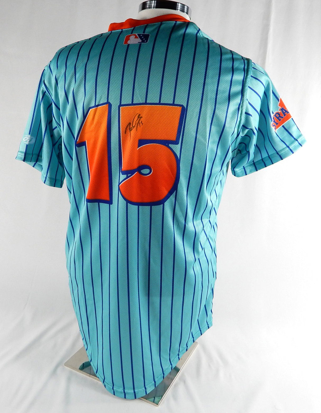 2024 Syracuse Mets Ben Gamel #15 Game Used Signed Blue Jersey Baby Mets 44 349 Pic2