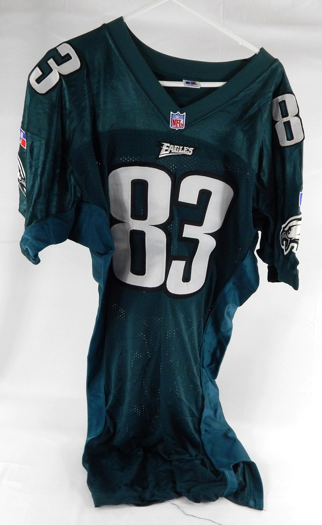 1995-96 Philadelphia Eagles Ed West #83 Game Issued Green Jersey 48 196