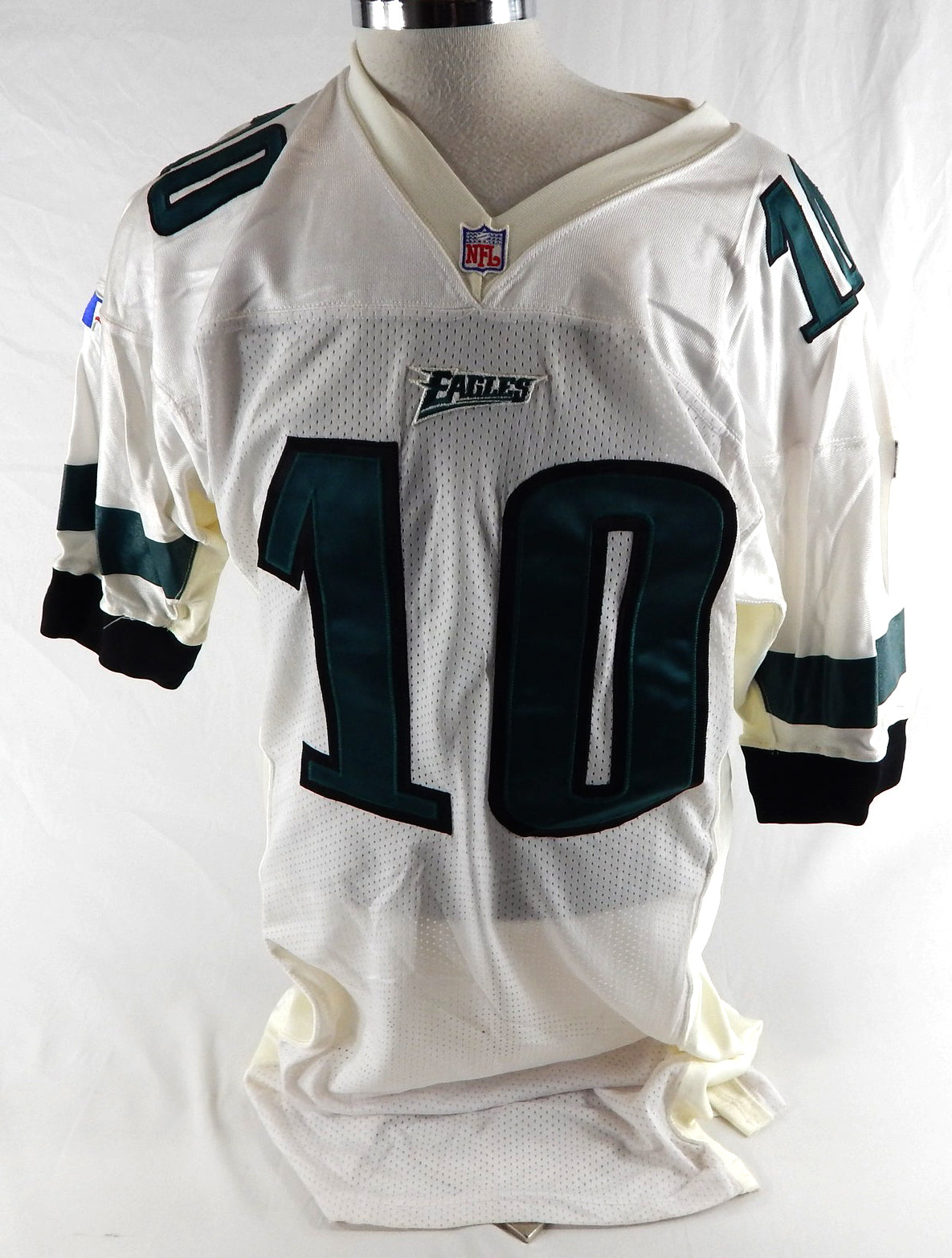 1990s Philadelphia Eagles #10 Game Used White Jersey 46 758