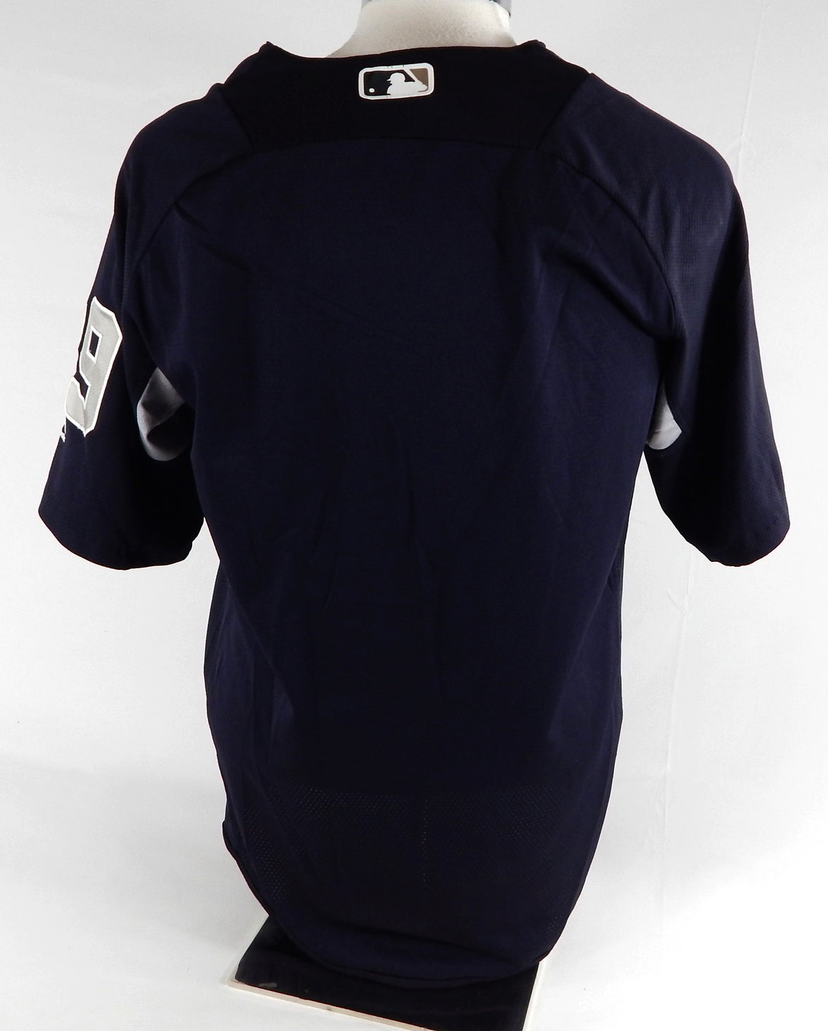 2018 New York Yankees Adeiny Hechavarria #29 Game Issue Use Navy Pullover Jersey Pic2