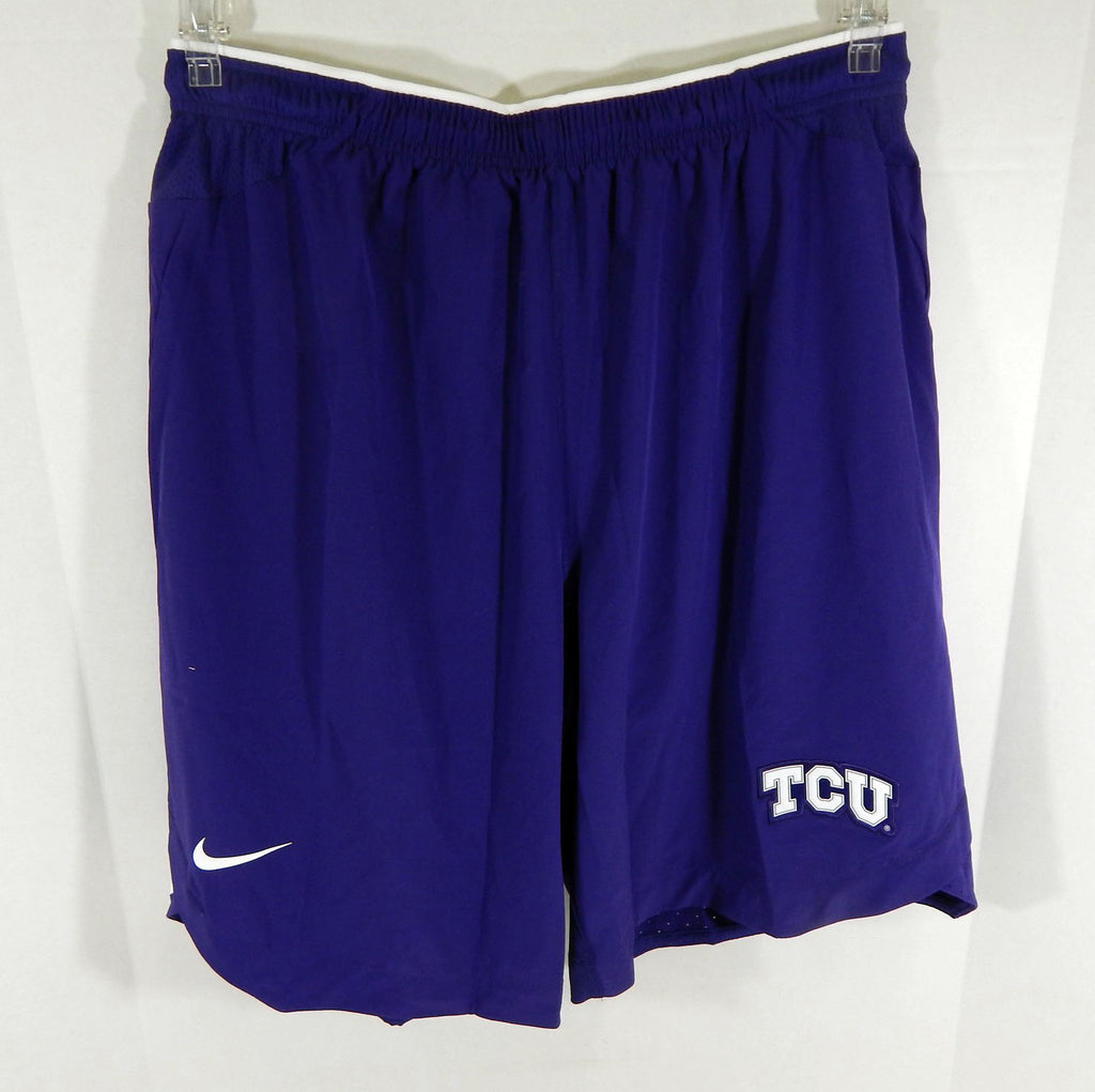 Texas Christian University TCU Men's Purple Football DriFit Shorts Nike XL Used