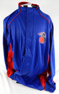 2004-05 Detroit Pistons Game Issued Blue Warm Up Jacket 2XL 719