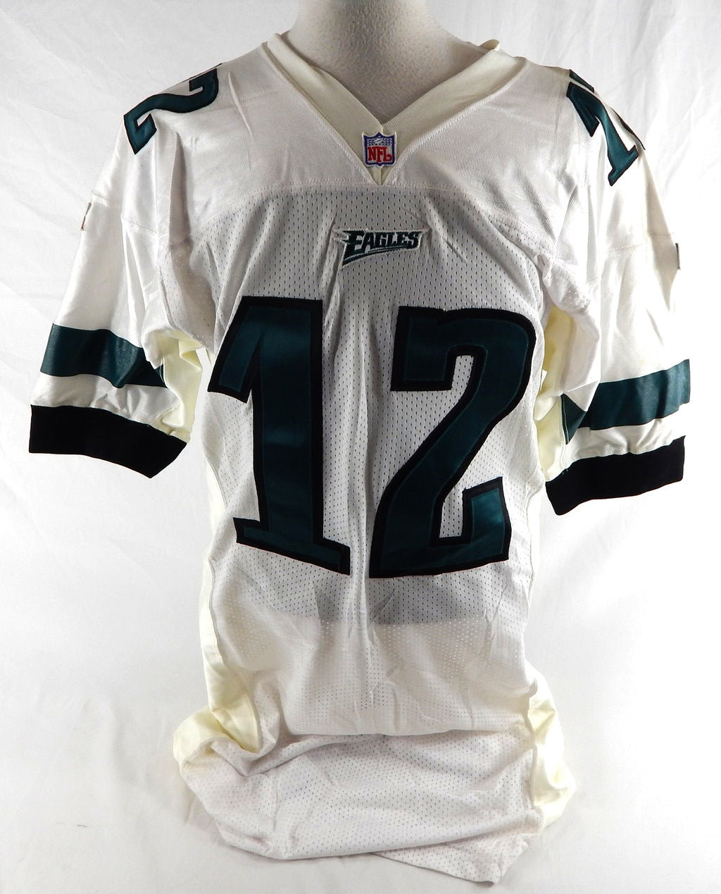 1990s Philadelphia Eagles #12 Game Issued White Jersey 46 759