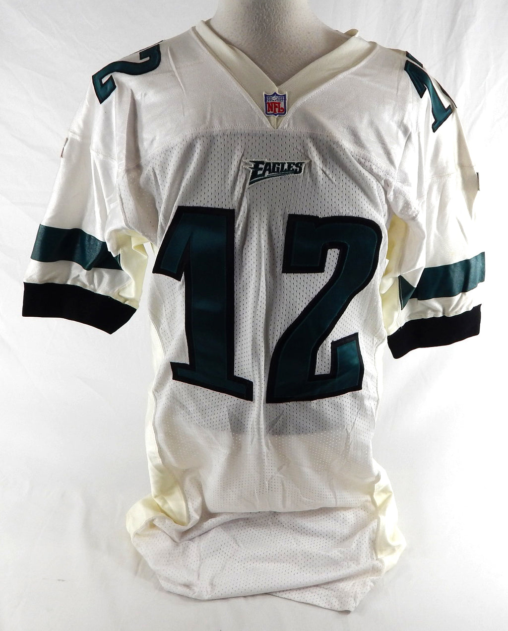 1990s Philadelphia Eagles #12 Game Issued White Jersey 46 759 Pic2