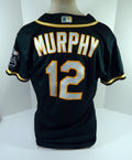 2021 Oakland A's Athletics Sean Murphy #12 Game Used Dark Green Jersey 1 H 46 4