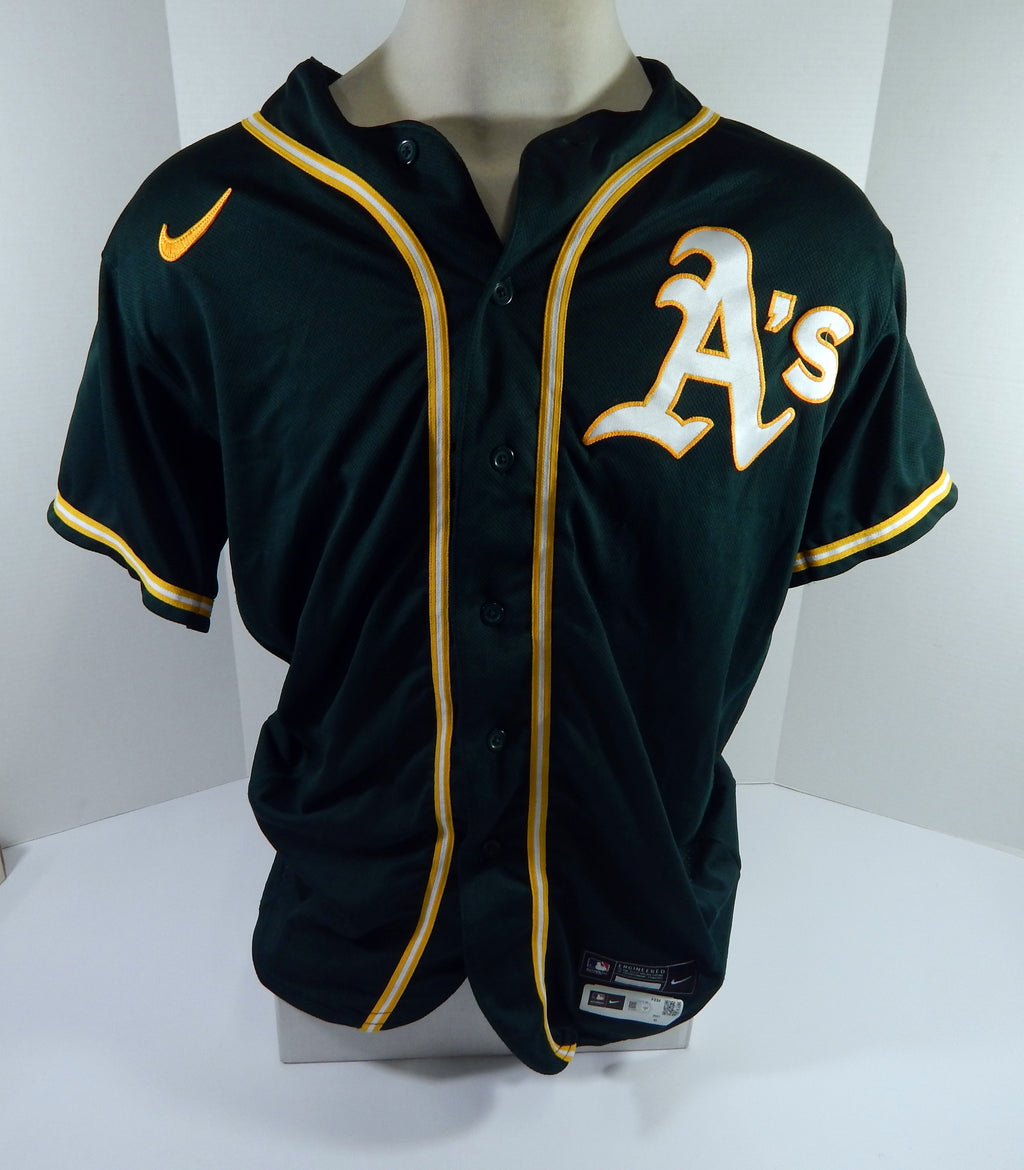 2021 Oakland A's Athletics Sean Murphy #12 Game Used Dark Green Jersey 1 H 46 4 Pic2
