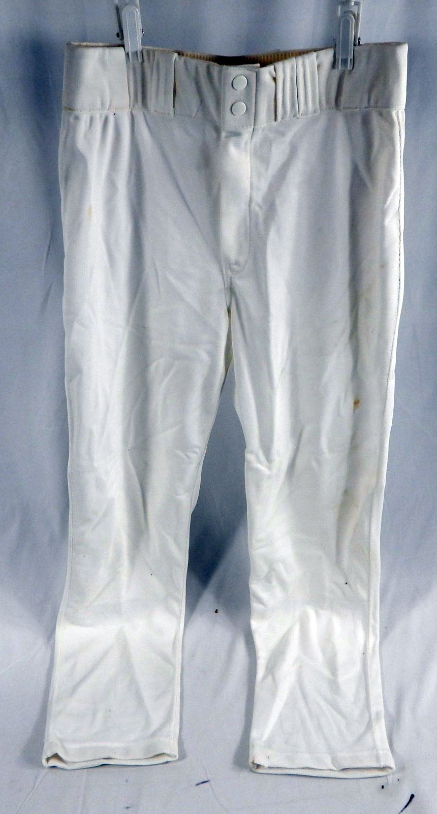 1990s Pittsburgh Pirates # Game Used White Baseball Pants Size 32 010