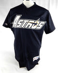 1990s Houston Astros #77 Game Used Black Jersey BP ST NP Rem 42 670