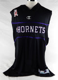 2001-02 Charlotte Hornets Matt Bullard #50 Game Used Black Tank Shirt 911 P 5