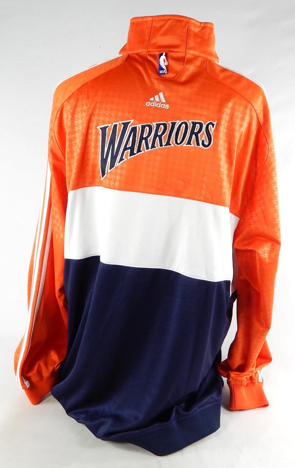 2000s Golden State Warriors Game Issued Orange Warm Up Jacket XL 528 Pic2