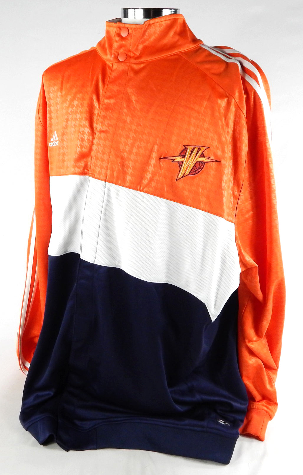 2000s Golden State Warriors Game Issued Orange Warm Up Jacket 3XL 529