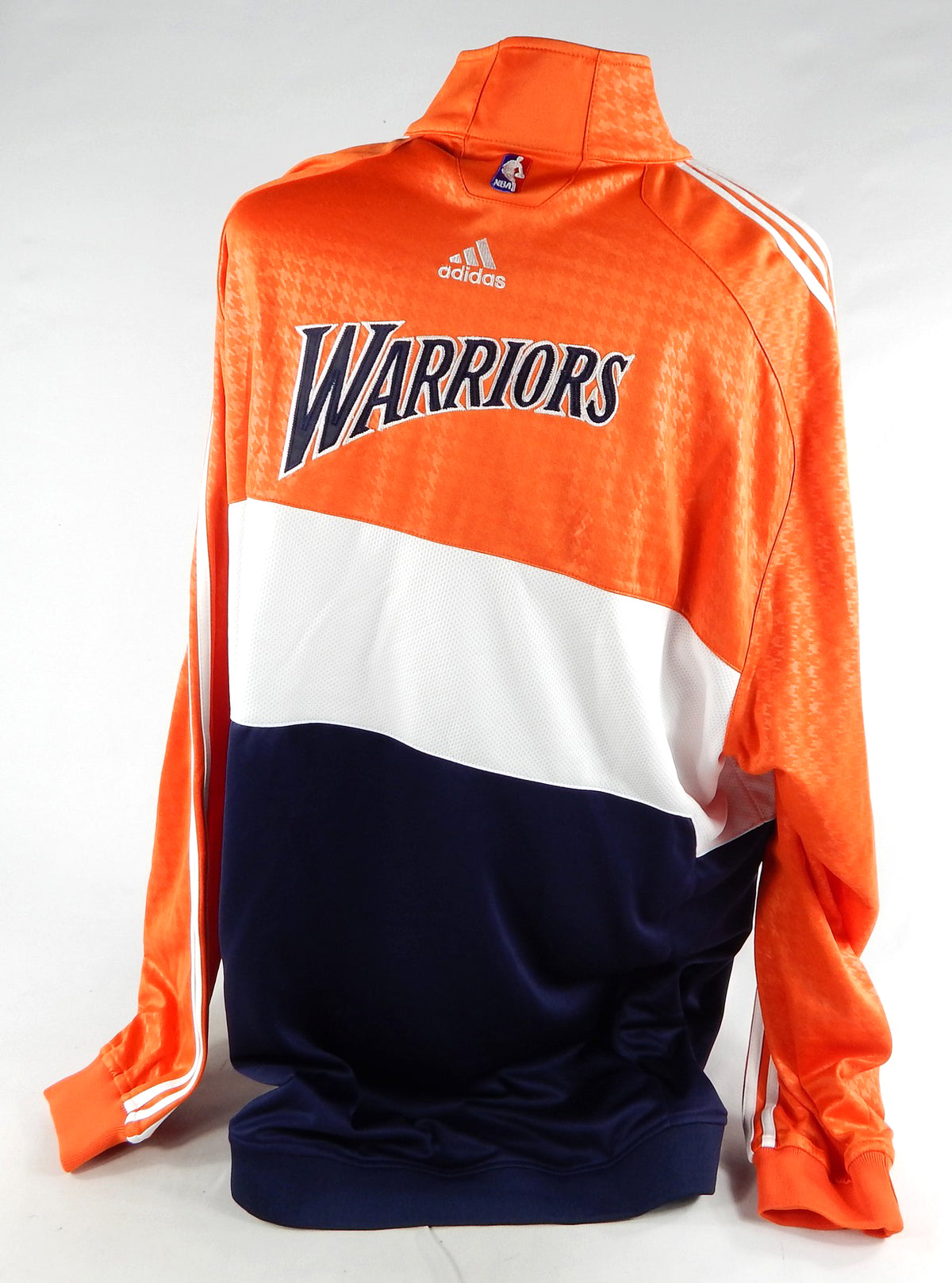 2000s Golden State Warriors Game Issued Orange Warm Up Jacket 3XL 529 Pic2
