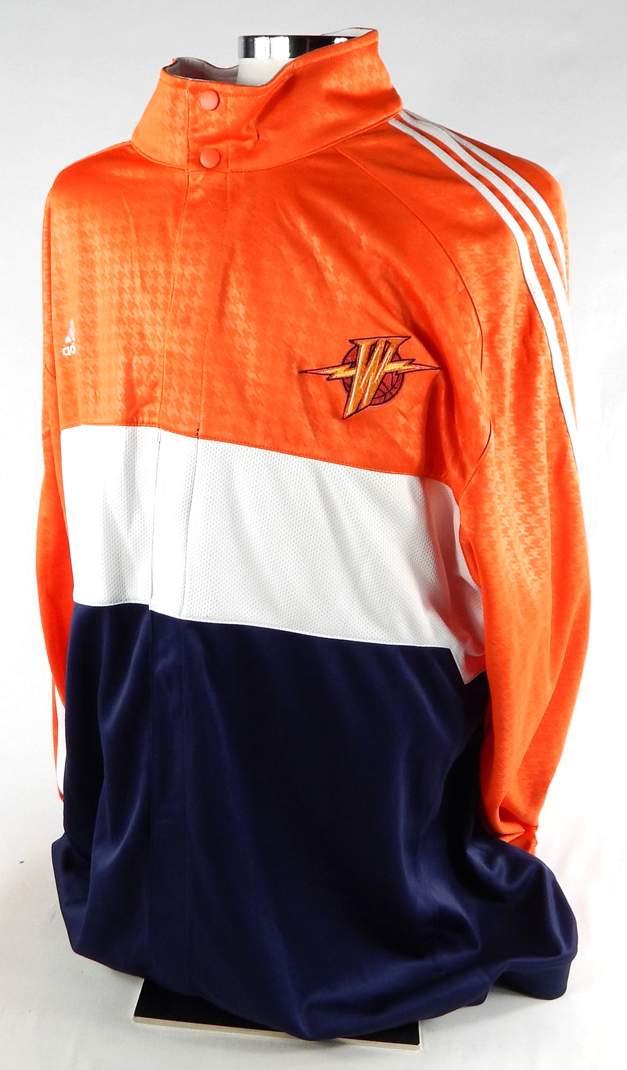 2000s Golden State Warriors Game Issued Orange Warm Up Jacket 2XL 530