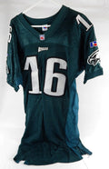 1996 Philadelphia Eagles Cedric Zachery #16 Game Issued Green Jersey 46 0199